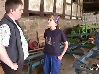 Father Caught German Step-daughter and Fuck her Outdoor