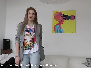 supah fresh new 18yo margarita nervously doing her first ever audition