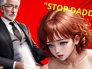 Step-Grand-Daddy's big dick cum's in brashness involving firsthand teen in teacher assignment