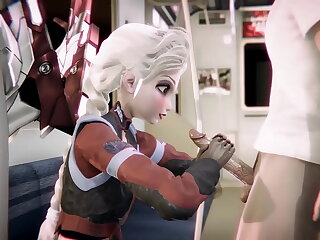 Elsa Cyberpunk 2077 - Frozen porn crossover